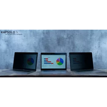 Privatumo ekrano filtras Kapsolo KAP12962 nuimamas, skirtas MacBook Air 13 M2 (2022) M3 (2024) nuo krašto iki krašto
