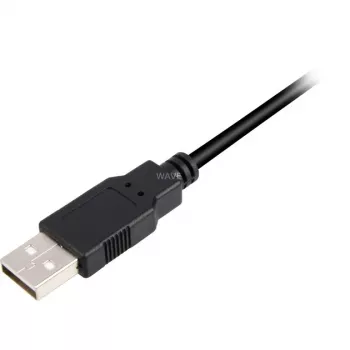 USB 2.0 laidas, USB-A kištukas > Micro-USB kištukas (juodas, 3,0 m)