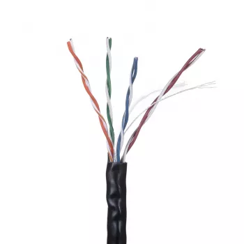Tinklo kabelis LANBERG LCU6-10CC-0305-BK U/UTP Cat6 305 m, 23 AWG, CCA, 250 MHz, juodas