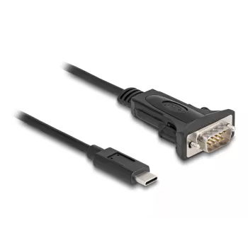 DeLOCK adapteris USB Type-C į RS-232 D-Sub 9 kontaktų vyriškas 0,25 m