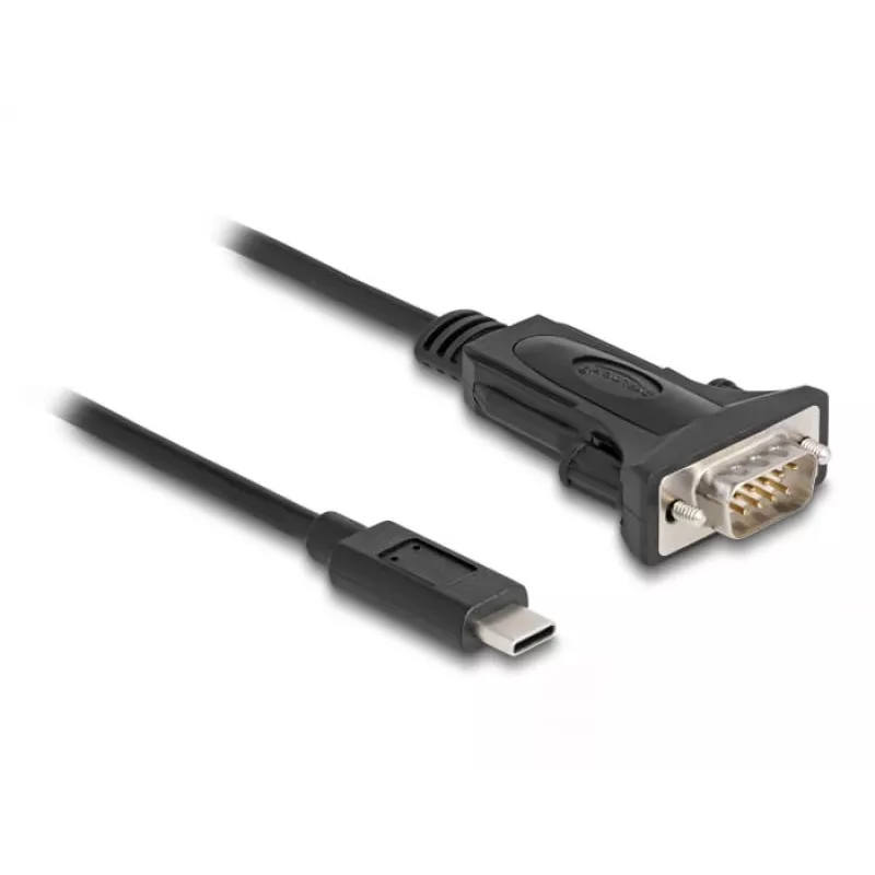 DeLOCK adapteris USB Type-C į RS-232 D-Sub 9 kontaktų vyriškas 0,25 m