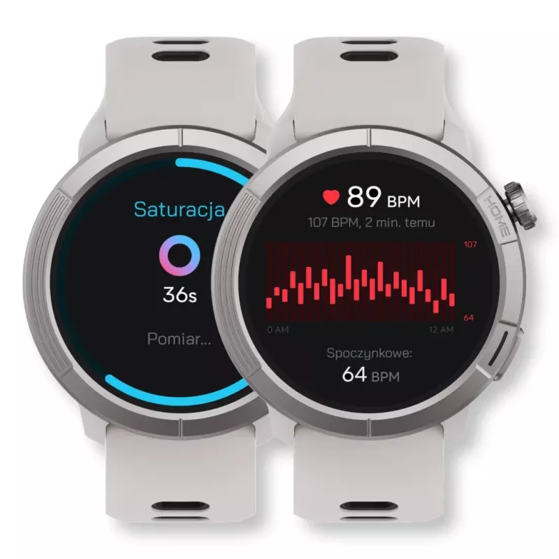 Stelio Activ Pro GPS STSWA102TN išmanusis laikrodis, 46 mm titano korpusas