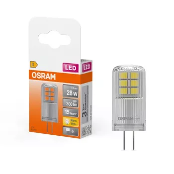 Osram LED PIN 12V Clear 28 Non-dim G4 lemputė, 2,2 W, 2700 K šiltai balta