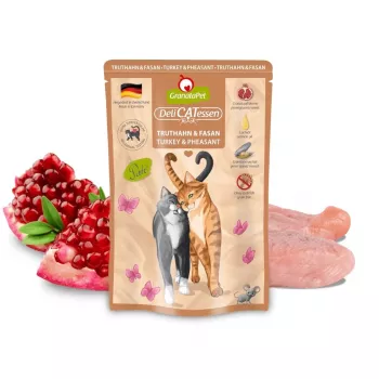GRANATAPET DeliCATessen kalakutiena ir fazanas - šlapias ėdalas katėms - 85g