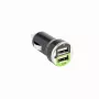 Sbox CC-221B Dvigubas USB automobilinis kroviklis CC-221B gervuogių juodos spalvos