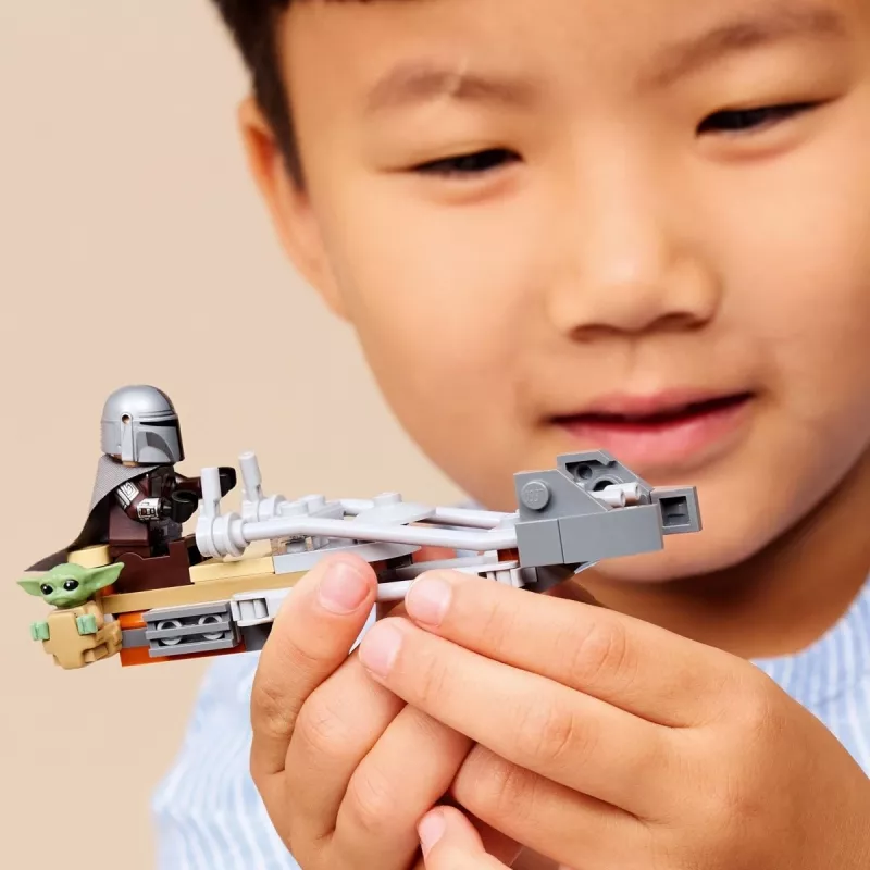 LEGO STAR WARS 75436 Mandaloriano ir Grogu greitaeigis motociklas