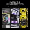 Ventiliatorius Corsair iCUE LINK RX140 MAX RGB 14 cm baltas 2 vnt. 300-1600 RPM