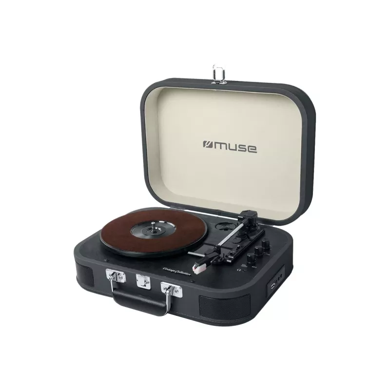 Muse MT-201 DG Black – universalus patefono stereo komplektas su Bluetooth