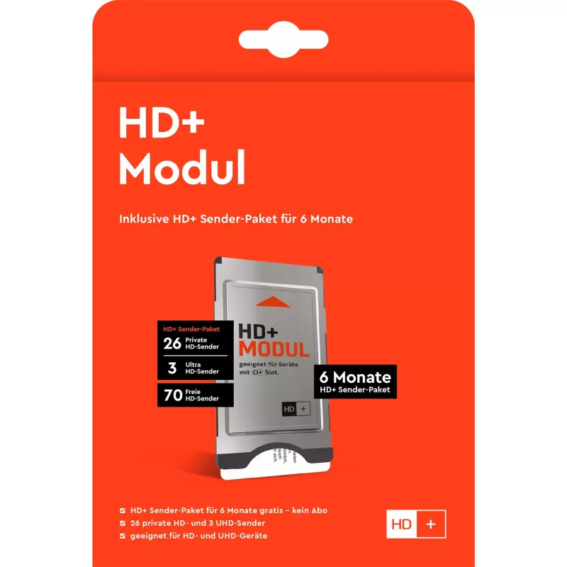 HD+ modulis su 6 mėn. HD+ kanalų paketu