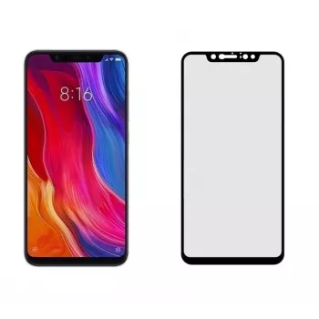 Grūdintas stiklas Tellur, skirtas Xiaomi Mi 8 Pro, 2.5D pilno klijavimo ekrano apsauga