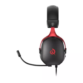 Belaidės žaidimų ausinės QCY Heroad VN200 (juodos ir raudonos) – viršugalvinės, mikrofonas, Bluetooth