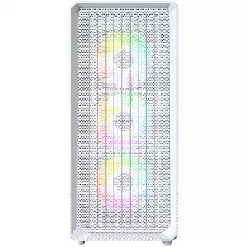Korpusas Montech X5 Midi Tower Baltas ATX 3x140mm Ventiliatoriai