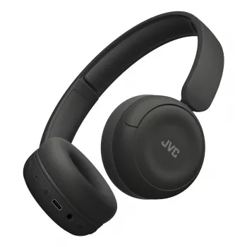 Ausinės JVC HA-S59W – laidinės ir belaidės Bluetooth, USB‑C, supra-aural, 20–20000 Hz, 1,2 m kabelis, 148 g, juodos