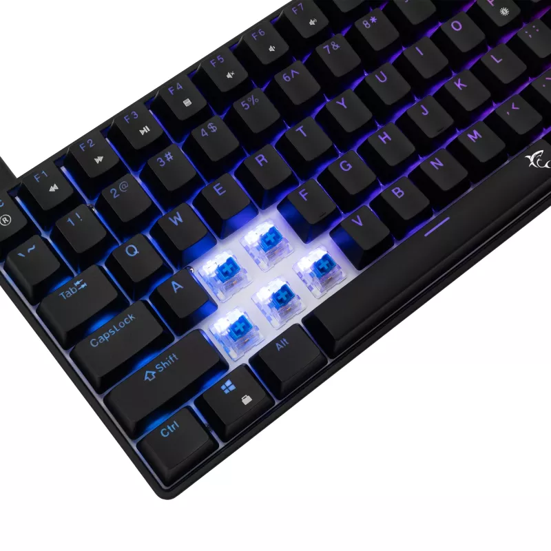 Mechaninė klaviatūra White Shark GK-005121 su RGB apšvietimu ir Blue jungikliais