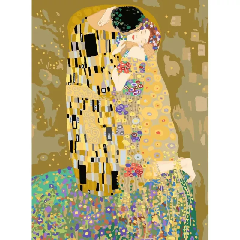 Ravensburger piešimo rinkinys CreArt ART Collection — The Kiss (Klimt) 23916, dažymas pagal numerius ant drobės