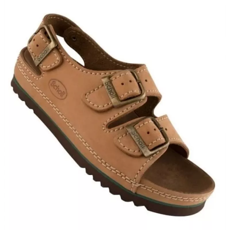 Scholl Air Bag Back Strap Patogūs Sandalai Rudi 36