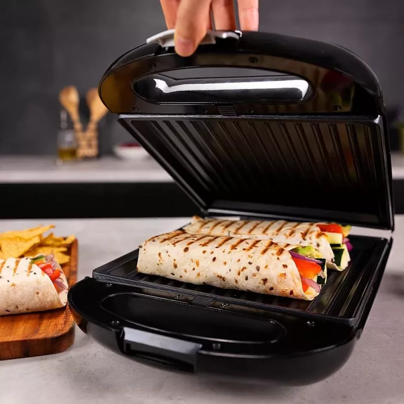 Sumuštinių keptuvė Cecotec Rock'nToast Family 3in1, 1500 W, 3 plokštės, juoda