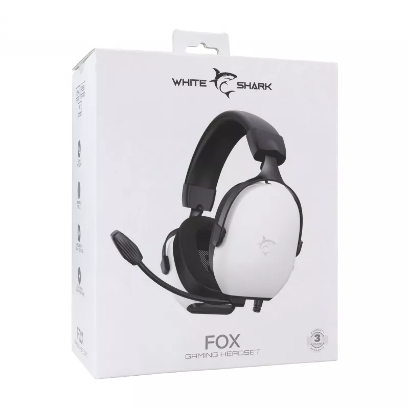 Ausinės White Shark GH-2445 Fox White