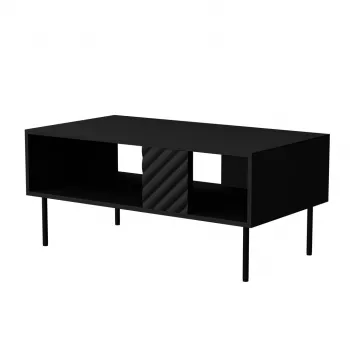 Kavos staliukas Cama Meble LUCCA 1000×550×460 mm stačiakampis juodas