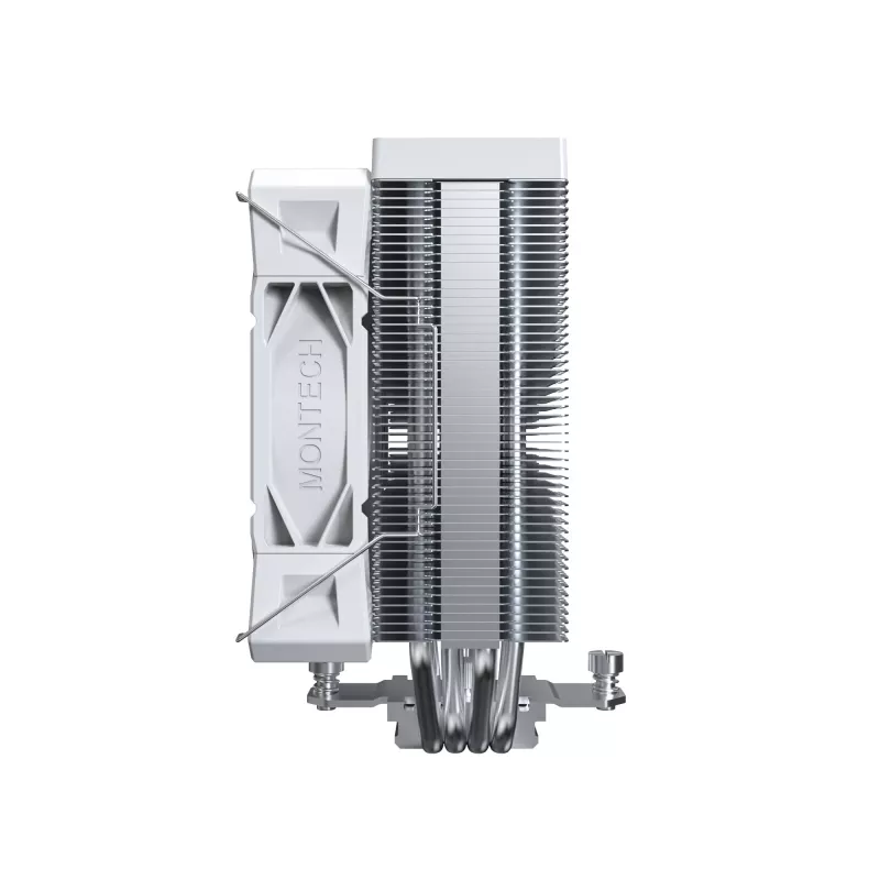 CPU oro aušintuvas Montech NX400, 120 mm ventiliatoriai, baltas, 156×74×120 mm, TDP 270 W