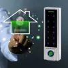 Qoltec 52448 spynų rinkinys TITAN su pirštų atspaudų skaitytuvu | RFID | BT 4.0 | Kodas | Kortelė | Raktų pakabukas | Durų skambutis | IP68 | EM