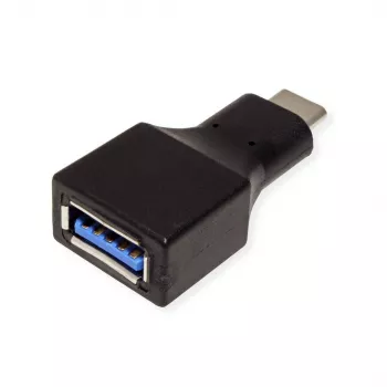 Value 12.99.9030 USB C – USB A adapteris, juodas