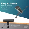 DIGITUS 3-jų lizdų ilginimo blokas su 2×USB-A ir 1×USB-C, 3 AC lizdai (E/F tipas), 1,5 m laidas, juodas