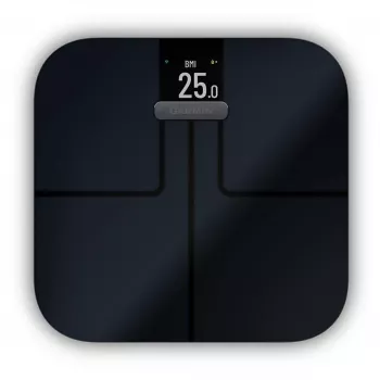 Elektrinės asmeninės svarstyklės GARMIN Index S2 juodos, max 181,4 kg, Wi‑Fi/Bluetooth, kūno sudėtis