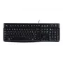 Logitech Desktop MK120, laidinis, USB, QWERTZ, juodas, su pele