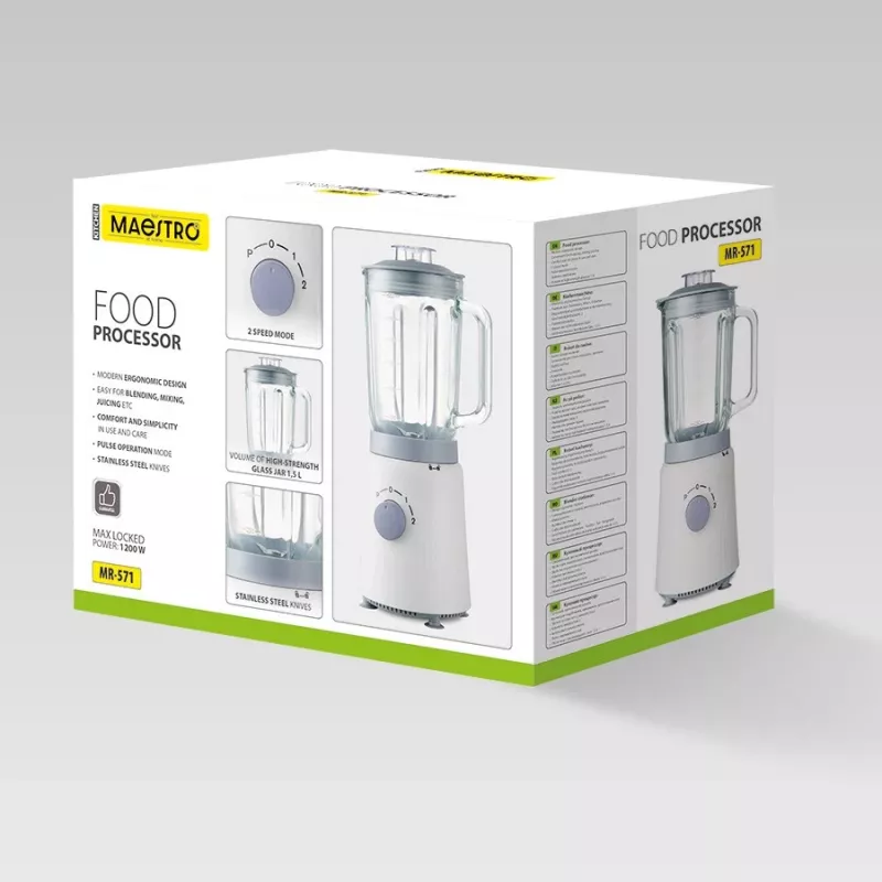 Virtuvinis kombainas Maestro MR-571 1200W baltas/pilkas