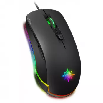 INCA Gaming Mouse IMG-327 4800 DPI. RGB. 6 mygtukai. USB. Juoda