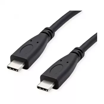 ROLINE RM USB 3.2 Gen 2 laidas, C-C, ST/ST, 4K UHD-1, 10Gbit/s, Emark, 100W, juodas, 1 m