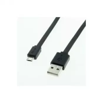 ROLINE USB kabelis - USB A tipo, 4 kontaktų (kištukas) - Micro-USB B tipo, 5 kontaktų (kištukas) - 1 m (USB 2.0) - Lietas - Juodas (11.02.8760)