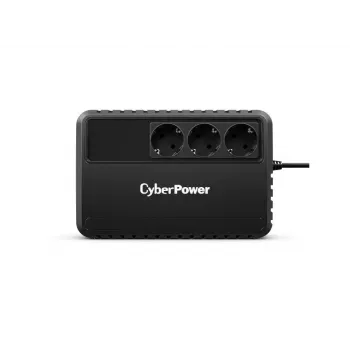 Nepertraukiamo maitinimo šaltinis CYBERPOWER BU650EG 650 VA 360 W, apsauga nuo įtampos šuolių, kompaktiškas