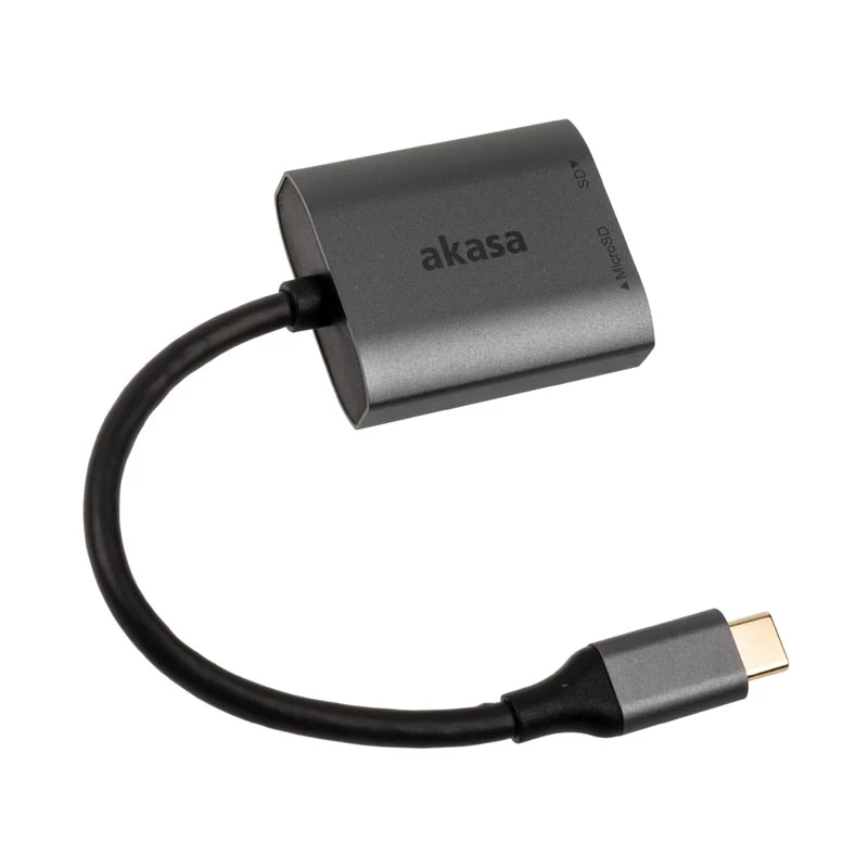 Card Reader Akasa AK-CR-10BK USB 3.2 Gen 2 Type-C SD/MicroSD