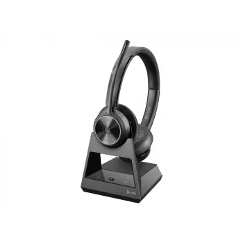 Poly Savi 7320 Stereo belaidė ausinių sistema su DECT 1880-1900 MHz, sertifikuota Microsoft Teams