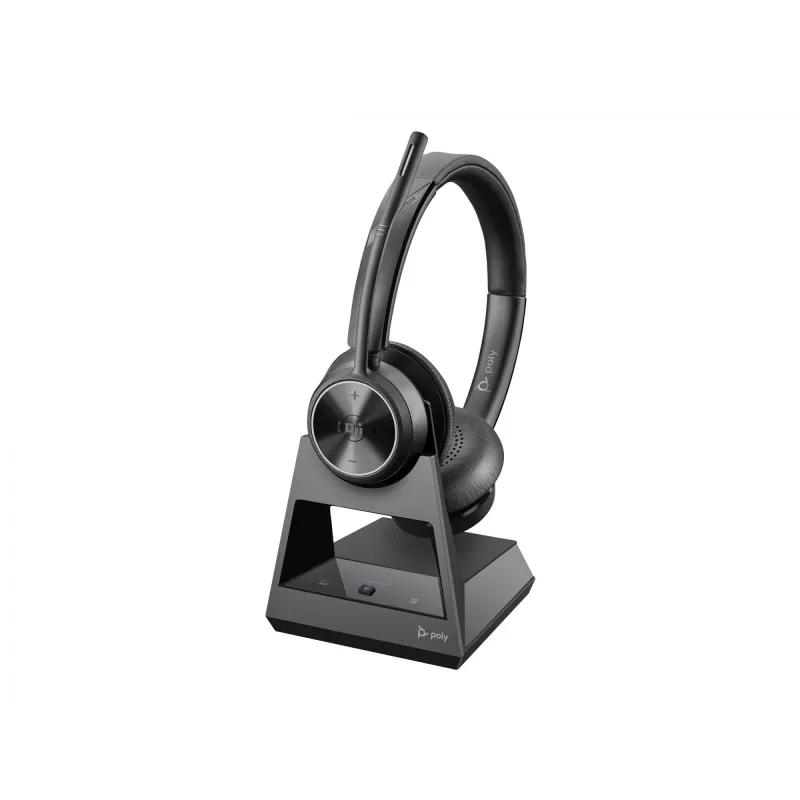 Poly Savi 7320 Stereo belaidė ausinių sistema su DECT 1880-1900 MHz, sertifikuota Microsoft Teams
