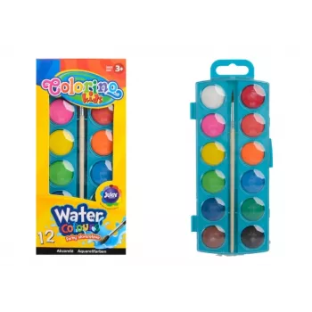Colorino Kids akvareliniai dažai maži 12 spalvų