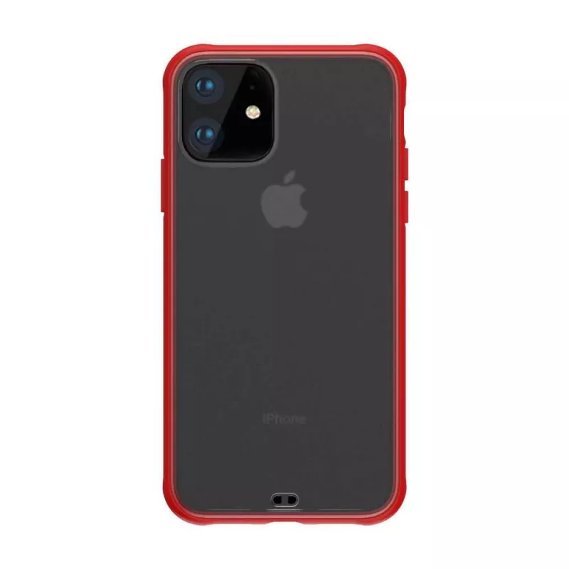Devia Soft Elegant iPhone 11 Pro dėklas, permatoma raudona