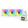 Vandens aušintuvas CPU Sharkoon S100 ARGB baltas – 360 mm radiatorius, Infinity-Mirror efektas