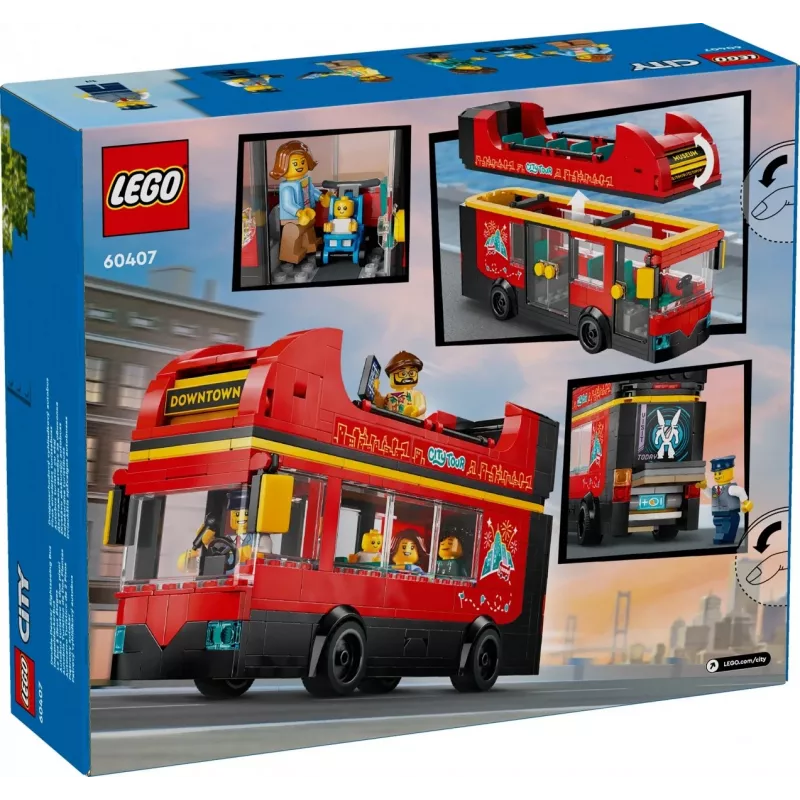 LEGO City Raudonas dviaukštis apžvalginis autobusas 60407