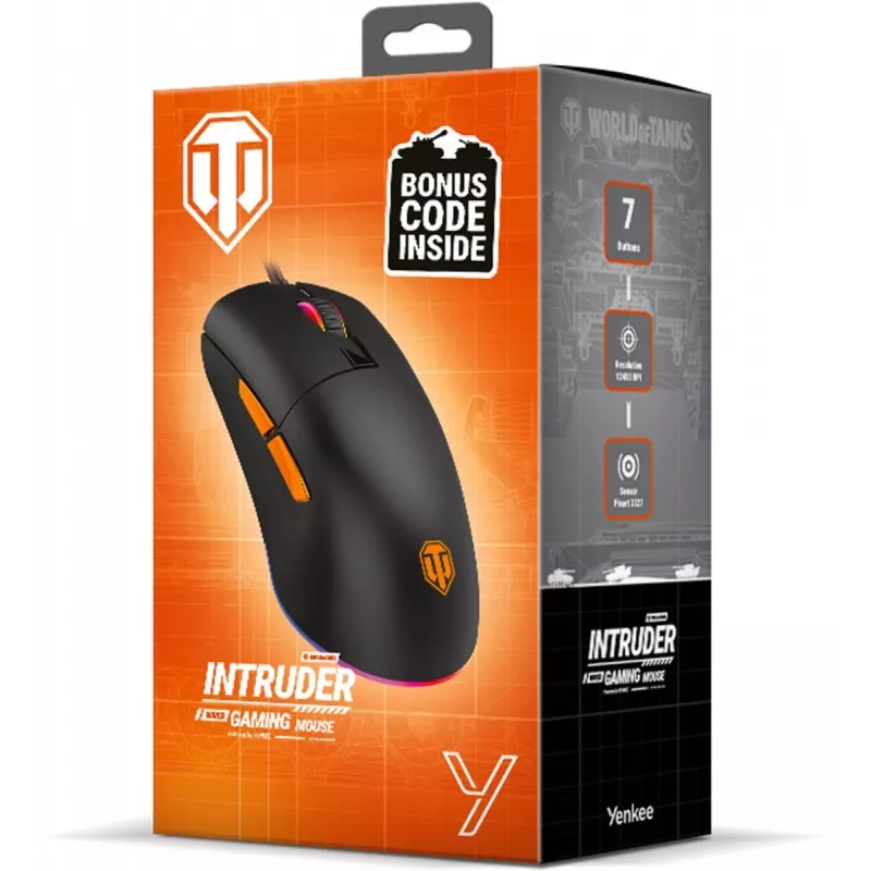 Laidinė žaidimų pelė YENKEE INDRUDER WT200 USB