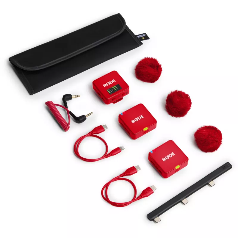 RØDE Wireless GO III raudona - belaidė mikrofonų sistema (raudona)