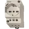 Finder kištukinis lizdas pilkas 7U.00.8.230.0010 su LED indikatoriumi valdymo spintoms REG 60 (7U0082300010)