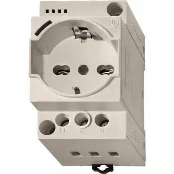 Finder kištukinis lizdas pilkas 7U.00.8.230.0010 su LED indikatoriumi valdymo spintoms REG 60 (7U0082300010)