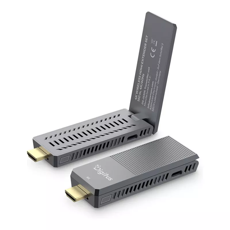 Belaidis HDMI prailgintuvų rinkinys DIGITUS DS-55359 — 4K/60Hz, 150 m, AV siųstuvas ir imtuvas