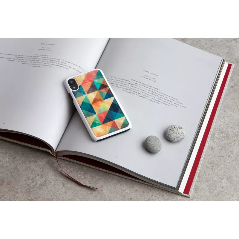 Mobilaus telefono dėklas iKins, skirtas iPhone XR — Mosaic Black apsauginis dangtelis