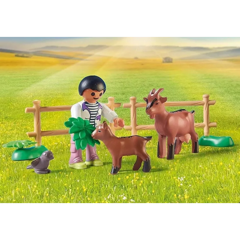Playmobil 71442 Country: Traktorius su priekaba ir vandens rezervuaru – Šviežias derlius ūkyje, mokymasis apie aplinką, smagus vaidmenų žaidimas