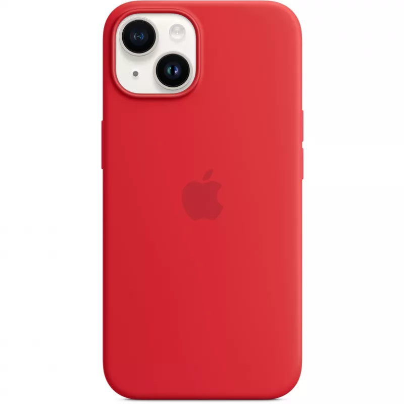 Apple iPhone 14 Silikoninis dėklas su MagSafe, (PRODUCT)RED