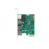 DeLOCK PCI Express x1 kortelė 3 x USB 5 Gbps Type-A 1 x Gigabit LAN